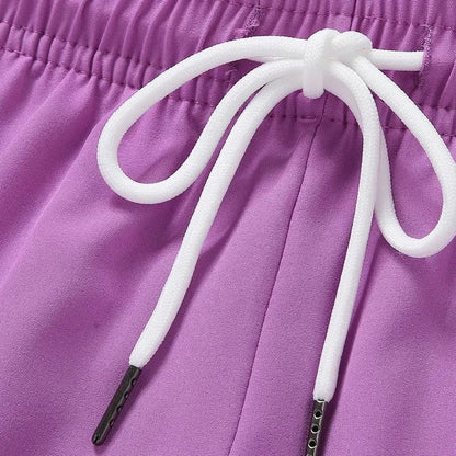 3-Pack Women's High Waisted Running Shorts with Pockets, Quick Dry Athletic Shorts