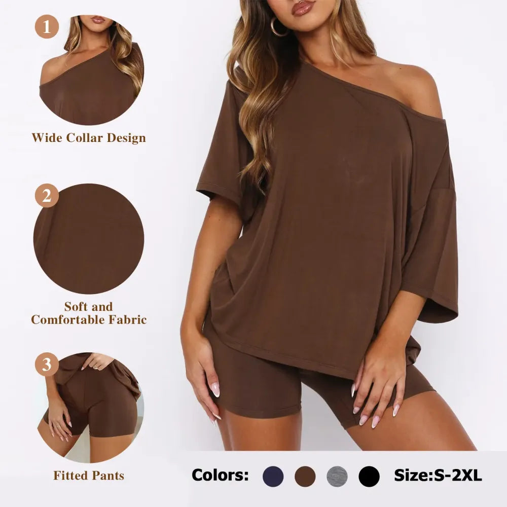 Women's Off-Shoulder Lounge Set