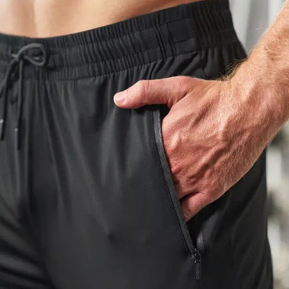 4-Pack Men's Joggers with Zipper Pockets Lightweight Cuffed Stretch Sweatpants Athleisure Outfit Big Guy Pants Athletic Workout Running Gym Fit for Spring & Summer Fashion