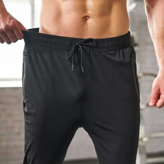 4-Pack Men's Joggers with Zipper Pockets Lightweight Cuffed Stretch Sweatpants Athleisure Outfit Big Guy Pants Athletic Workout Running Gym Fit for Spring & Summer Fashion