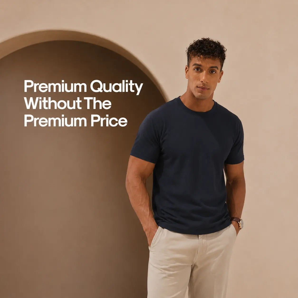 Men's Slim Fit Crew Neck Casual T-Shirts - Super Soft, Tagless, Essential Tees for Everyday Wear Breathable Streetwear
