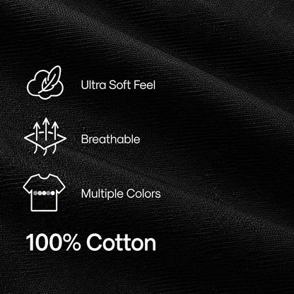 Men's Slim Fit Crew Neck Casual T-Shirts - Super Soft, Tagless, Essential Tees for Everyday Wear Breathable Streetwear