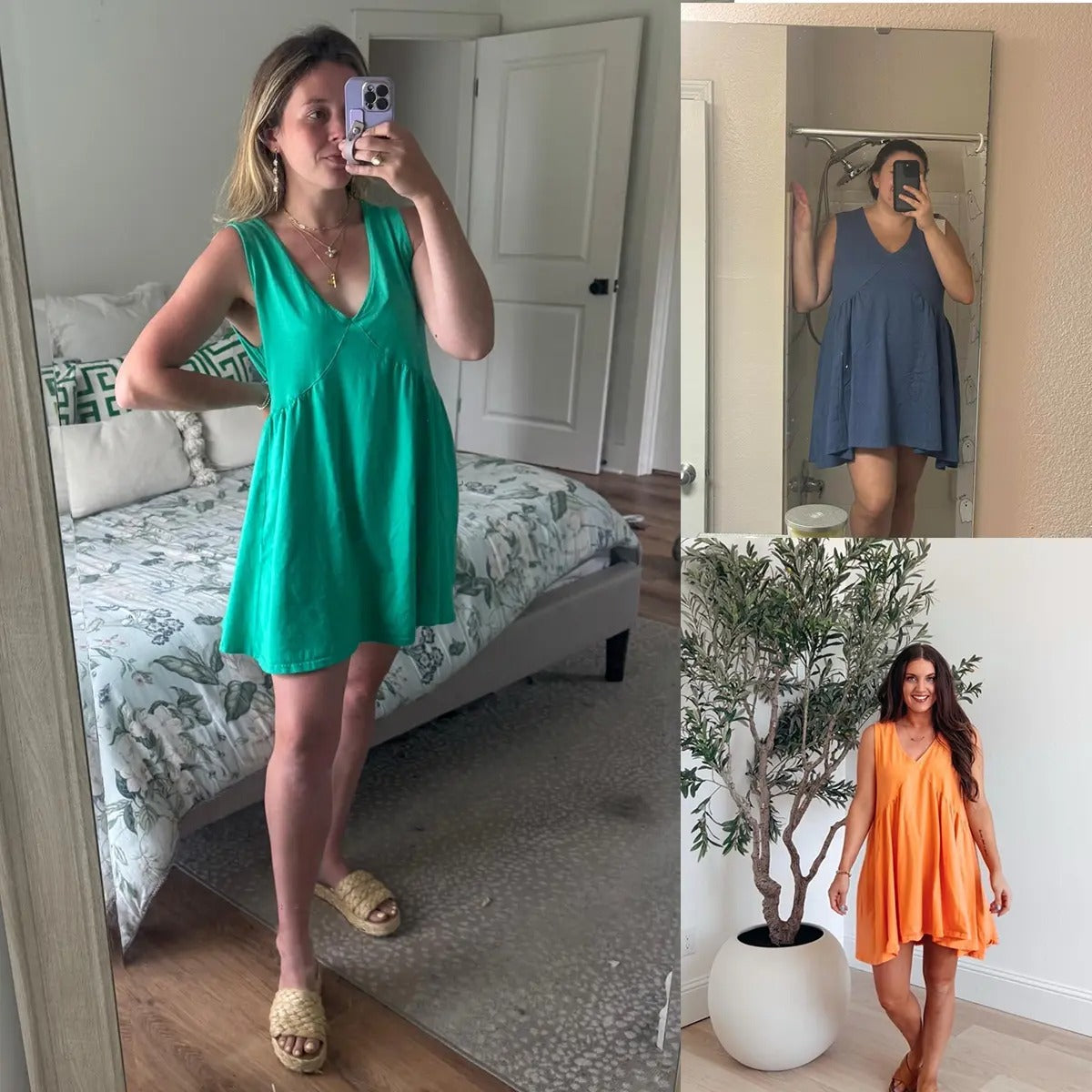 🔥Womens Summer Sleeveless Mini Dress Casual Loose V Neck Sundress with Pockets