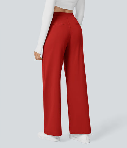 2026 NEW Limited offer🔥High Waisted Pocket Straight Leg Work Pants