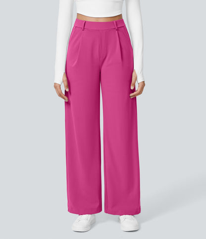 2026 NEW Limited offer🔥High Waisted Pocket Straight Leg Work Pants
