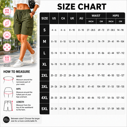 【LAST DAY SALE】Women's outdoor cargo shorts—multi-pocket design