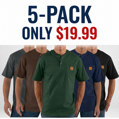 Men's Heavyweight Work Polo with pocket