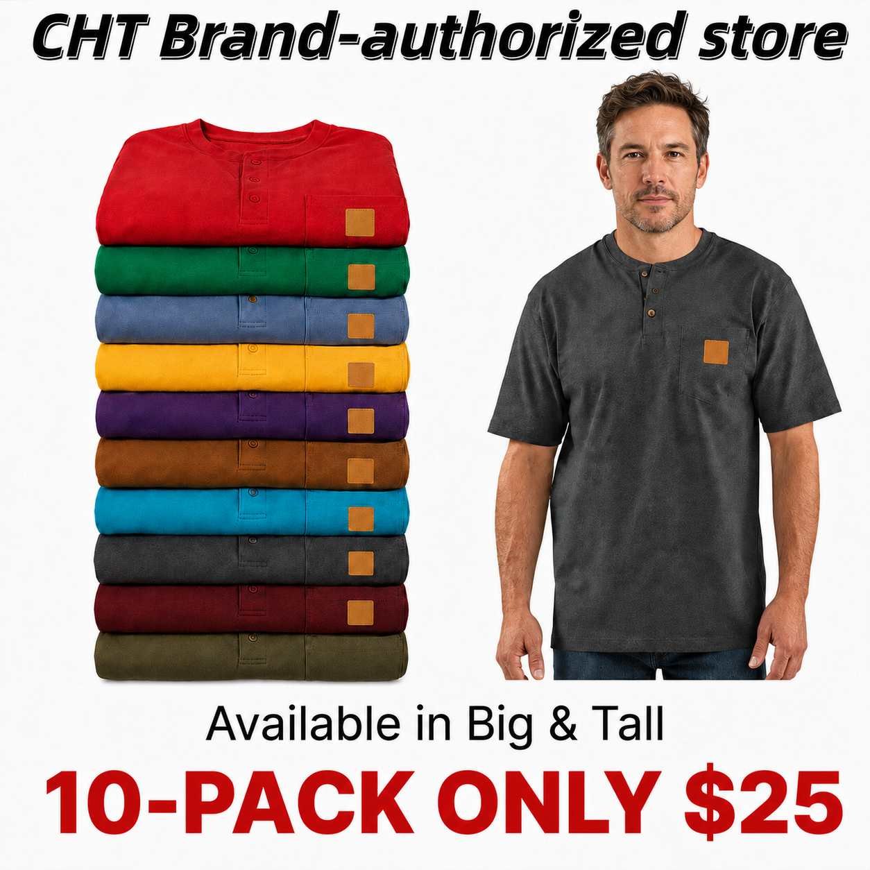 Men's Heavyweight Work Polo with pocket