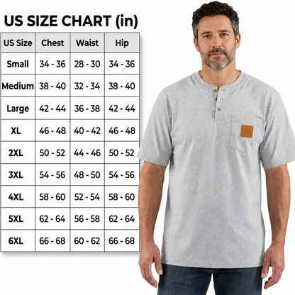 Men's Heavyweight Work Polo with pocket