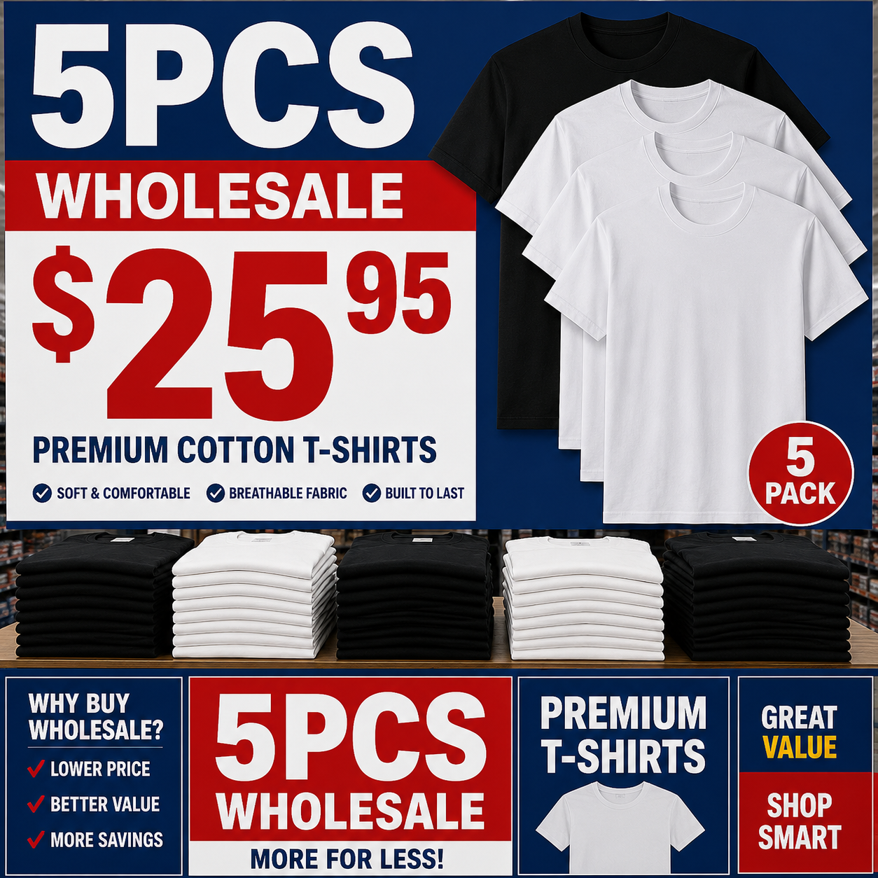 Men's Slim Fit Crew Neck Casual T-Shirts - Super Soft, Tagless, Essential Tees for Everyday Wear Breathable Streetwear