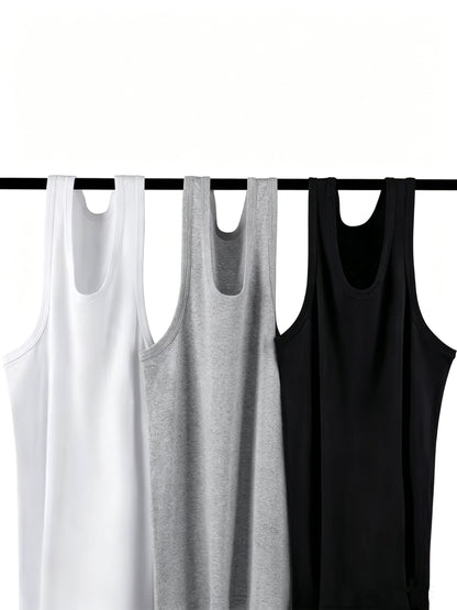 🔥Premium Ultra-Soft Cotton Fitted Tanks 3 Pack / 6 Pack