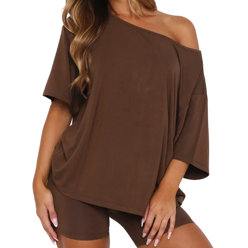 Women's Off-Shoulder Lounge Set