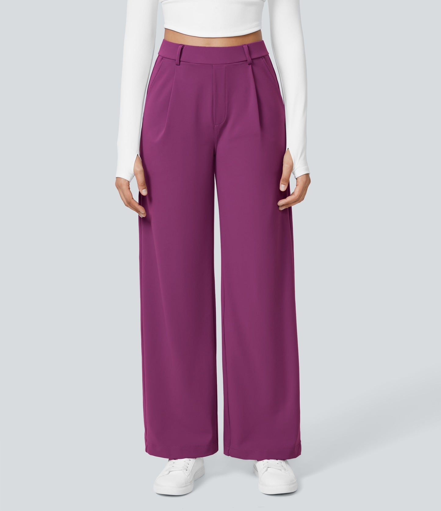 2026 NEW Limited offer🔥High Waisted Pocket Straight Leg Work Pants