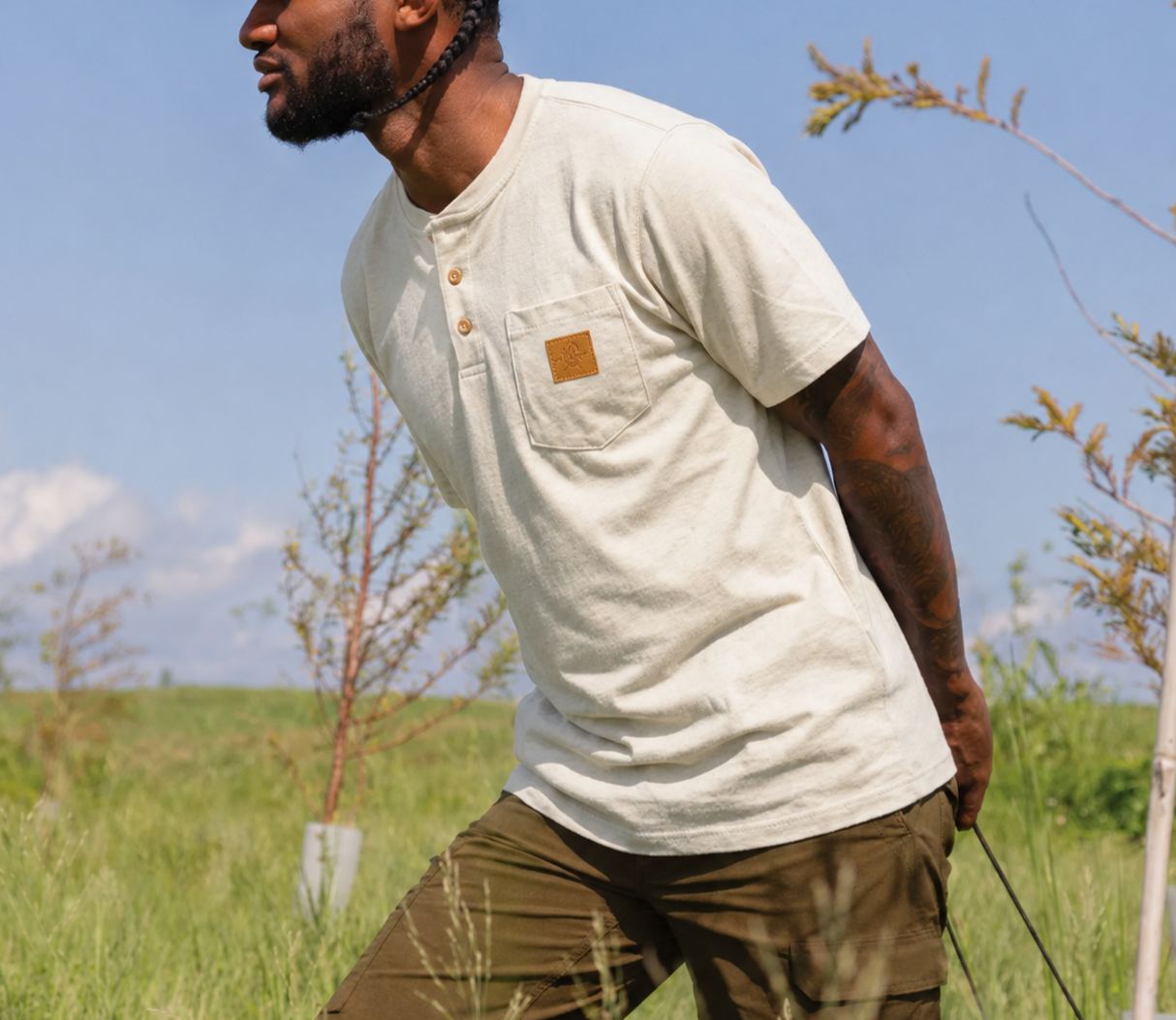 Men's Heavyweight Work Polo with pocket