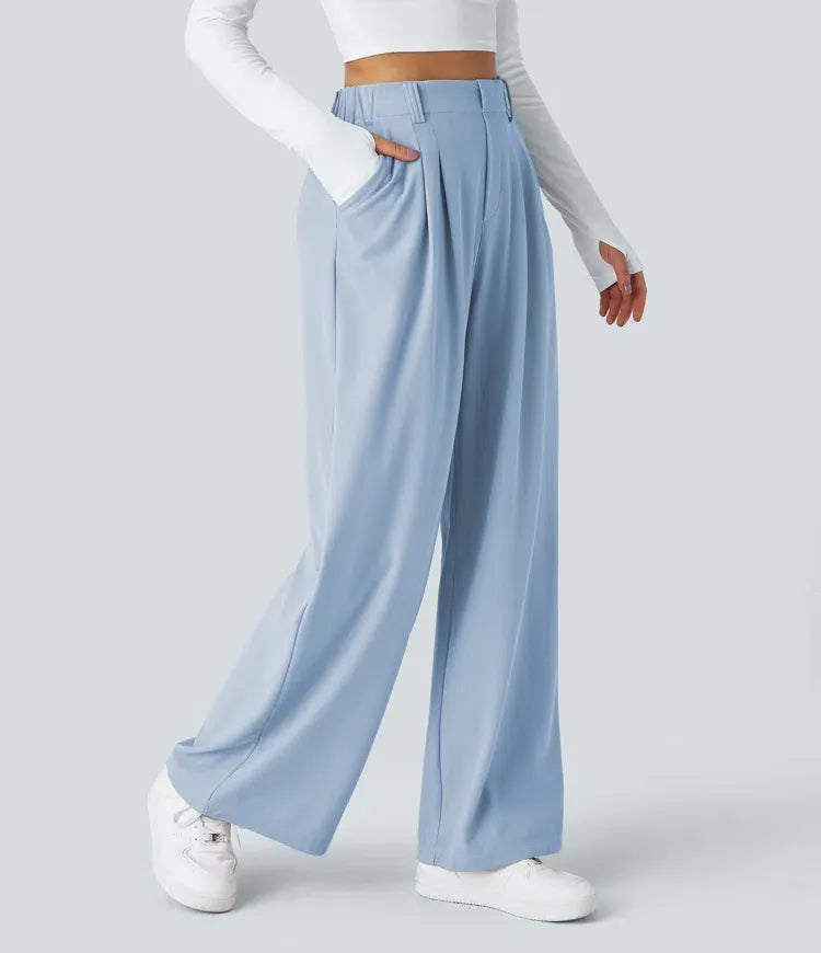 2026 NEW Limited offer🔥High Waisted Pocket Straight Leg Work Pants