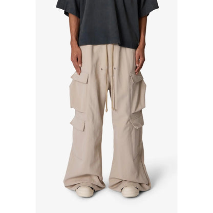 Men's Double Cargo Pants – Relaxed Fit Streetwear Baggy Utility Trousers