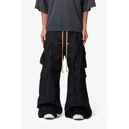 Men's Double Cargo Pants – Relaxed Fit Streetwear Baggy Utility Trousers