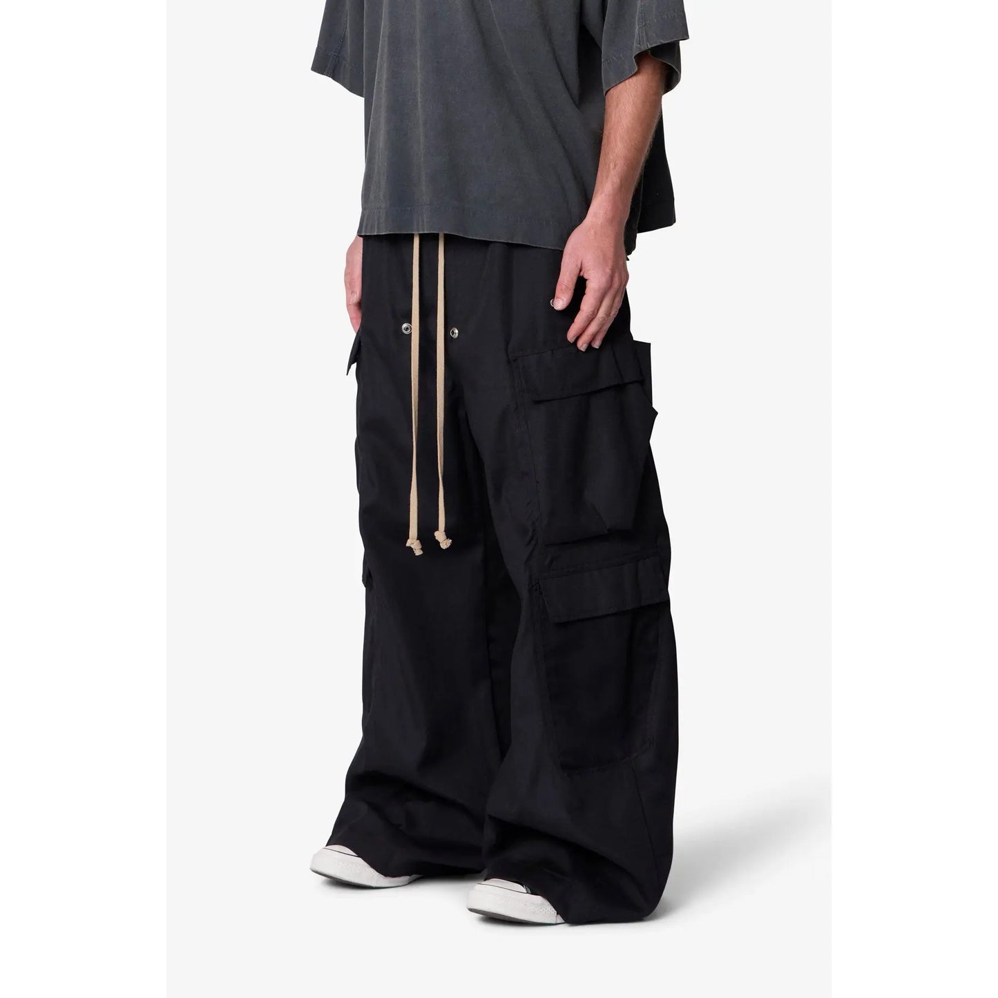 Men's Double Cargo Pants – Relaxed Fit Streetwear Baggy Utility Trousers